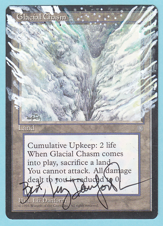 Glacial Chasm, paint-pen moderate alteration ($60, available)