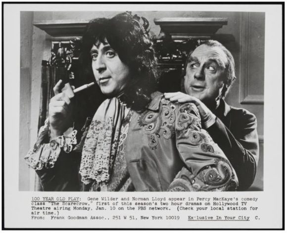 A awkward, innocent, well-meaning scarecrow brought to life by devilish means long before his Dr Frankenstein would appear. Gene Wilder, Scarecrow, Ravensbane, Norman Lloyd, celebrity, 2016, fandom, PBS